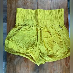 FREE PEOPLE FP Movement The Way Home Shorts Sparkling Citrus Size Medium